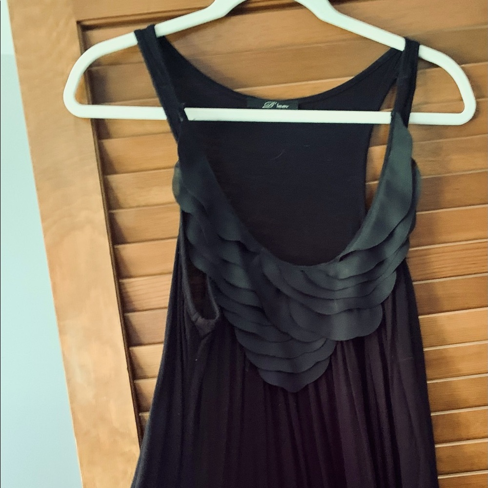Dressy tunic length racer back tank, super cute. Great condition.